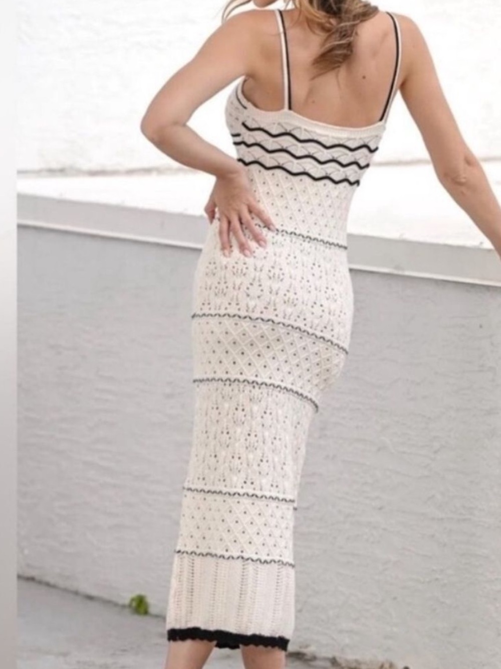 Olive & Oak Crochet Maxi Dress - Picture 2 of 8